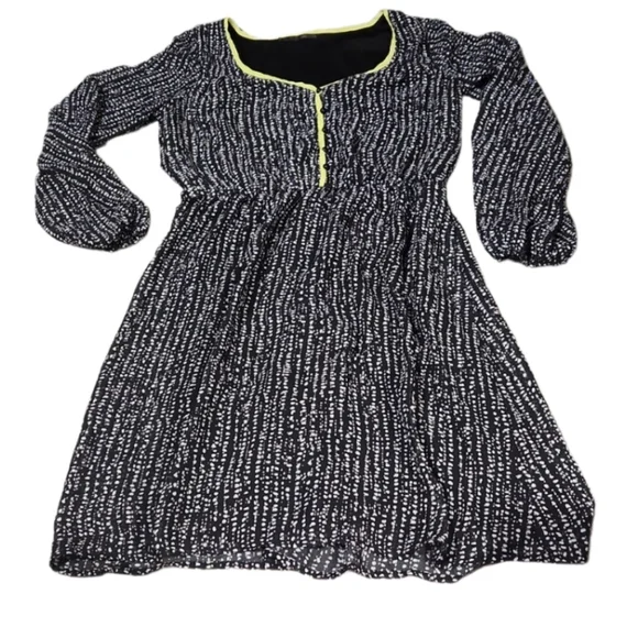 Maurices | Dresses | Med Maurices Lined Dress Long Sheer Sleeves | Poshmark